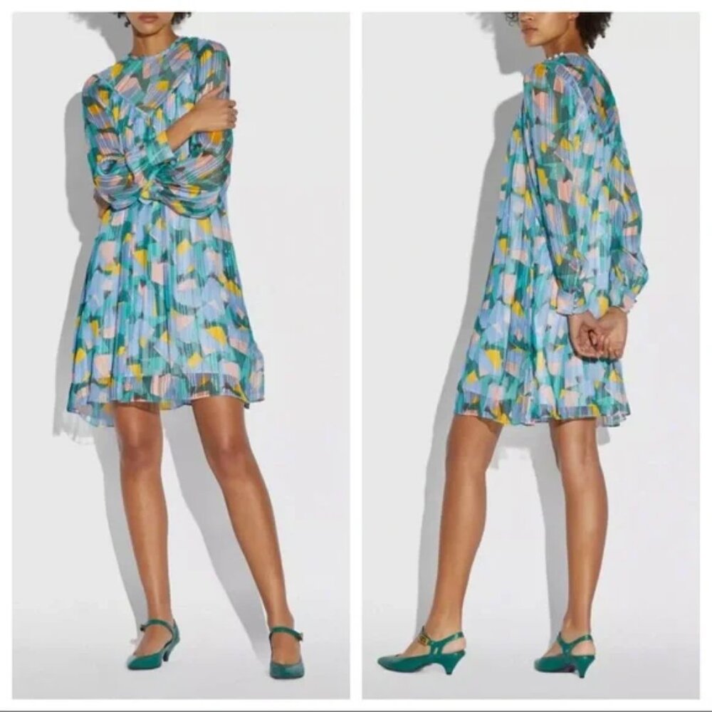 Coach 1941 Bold Geo Yoke Mini Dress NWT Size 4, 2